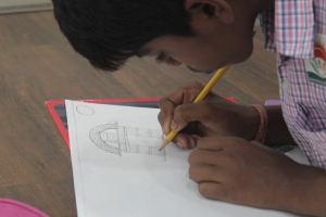 Inter School Drawing Competition with Rotary Club of Udhna