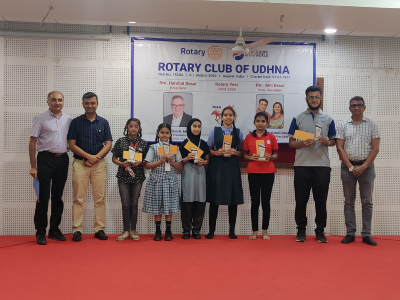 Inter School Elocution Competition with Rotary Club of Udhna
