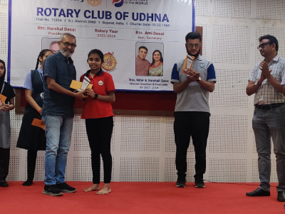 Inter School Elocution Competition with Rotary Club of Udhna