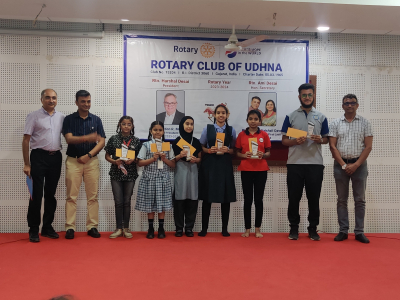 Inter School Elocution Competition with Rotary Club of Udhna
