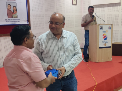 Inter School Elocution Competition with Rotary Club of Udhna