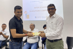 Inter School Elocution Competition with Rotary Club of Udhna