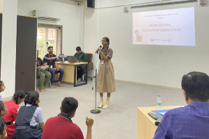 Inter School Elocution Competition with Rotary Club of Udhna