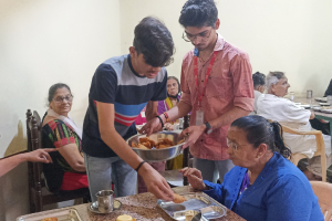 Sweets and Medicine Distribution at Shree Modheshvari Hitvadhak Charitable Trust - Old Age Home