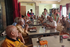 Sweets and Medicine Distribution at Shree Modheshvari Hitvadhak Charitable Trust - Old Age Home